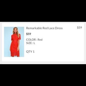 Lulus Remarkable Red Lace Dress